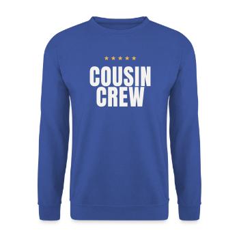 Réunion de Cousin Crew Cousins Family Matching - Sweat-shirt Unisexe - bleu royal - Devant - Alina (178cm) & Michal (187cm)