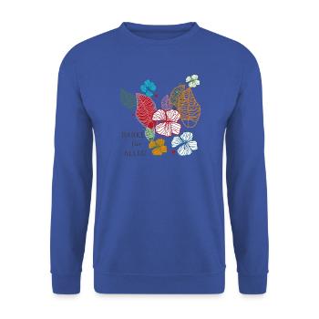 Danke für alles  - Unisex Pullover - Royalblau - Vorne - Alina (178cm) & Michal (187cm)