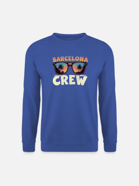 Barcelona Crew - Unisex Pullover - Royalblau