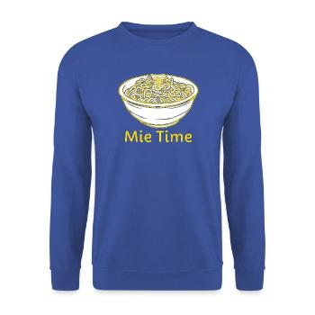 Bol de nouilles Mie Time - Sweat-shirt Unisexe - bleu royal - Devant - Alina (178cm) & Michal (187cm)