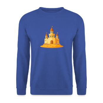 Sandburg - Unisex Pullover - Royalblau - Vorne - Alina (178cm) & Michal (187cm)