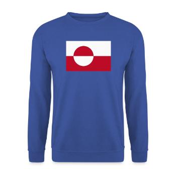 Grönlandflagge - Unisex Pullover - Royalblau - Vorne - Alina (178cm) & Michal (187cm)
