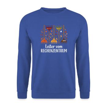 Rechenzentrum Gärtner Nerd Computer Spruch Garten - Unisex Pullover - Royalblau - Vorne - Alina (178cm) & Michal (187cm)