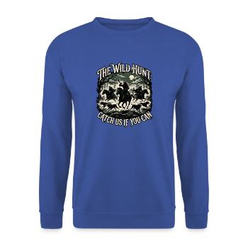 Jäger Germanic tribes Middle Ages - Unisex Sweatshirt - royal blue - Front - Alina (178cm) & Michal (187cm)