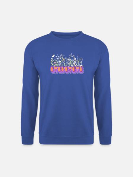 Etepetete Blumen Design - Unisex Pullover - Royalblau