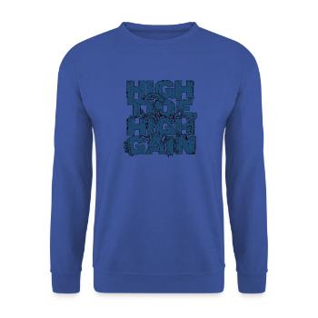 Surf Rock High Tide - Unisex Sweatshirt - royal blue - Front - Alina (178cm) & Michal (187cm)