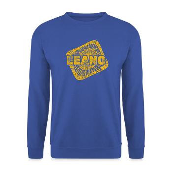 Entwurf als  - Unisex Pullover - Royalblau - Vorne - Alina (178cm) & Michal (187cm)