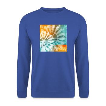 Balearic Islands Tie-Dye - Unisex Sweatshirt - royal blue - Front - Alina (178cm) & Michal (187cm)
