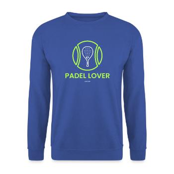 Padel Lover - Unisex Sweatshirt - royal blue - Front - Alina (178cm) & Michal (187cm)