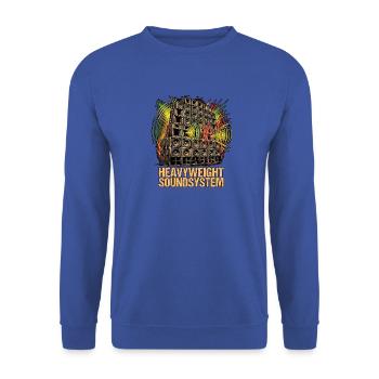 Heavyweight Dub Reggae - Unisex Pullover - Royalblau - Vorne - Alina (178cm) & Michal (187cm)