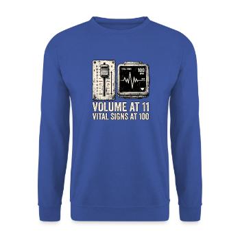 Paramédic sauveur de sauvetage en métal lourd - Sweat-shirt Unisexe - bleu royal - Devant - Alina (178cm) & Michal (187cm)