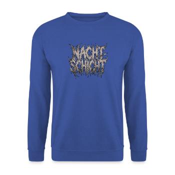 Heavy Metal Night Shift - Sweat-shirt Unisexe - bleu royal - Devant - Alina (178cm) & Michal (187cm)