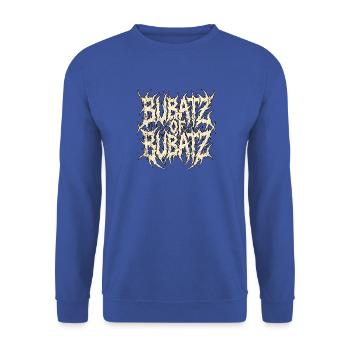 Heavy Metal Bubatz - Unisex Pullover - Royalblau - Vorne - Alina (178cm) & Michal (187cm)