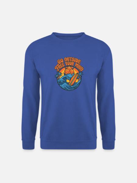 Surf Eiscreme Retro - Unisex Pullover - Royalblau