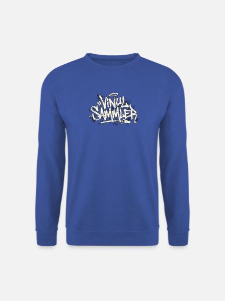 Vinyl Sammler Graffiti - Unisex Pullover - Royalblau