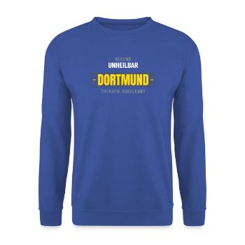 Dortmund Befund unheilbar Therapie abgelehnt - Unisex Pullover - Royalblau - Vorne - Alina (178cm) & Michal (187cm)