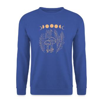 Botaniker - Unisex Pullover - Royalblau - Vorne - Alina (178cm) & Michal (187cm)