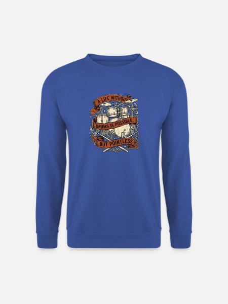 Schlagzeuger Schlagzeug - Unisex Pullover - Royalblau