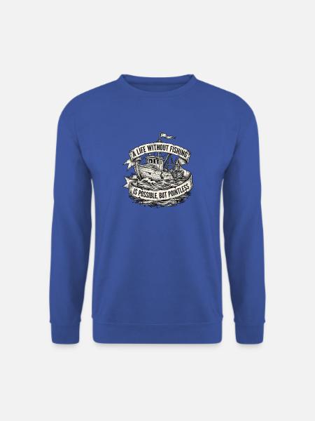 Fisherman Boatfishing - Unisex Pullover - Royalblau
