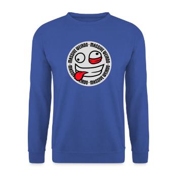 Massive weirdo Komischer Weirdo Lustig Spruch Logo - Unisex Pullover - Royalblau - Vorne - Alina (178cm) & Michal (187cm)