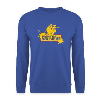 Paintball Soldiers Yellow Player Splatter Art - Unisex Pullover - Royalblau - Vorne - Alina (178cm) & Michal (187cm)