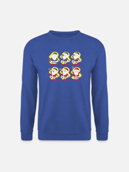 Weihnachtsmann Trinkt Alkohol - Unisex Pullover - Royalblau