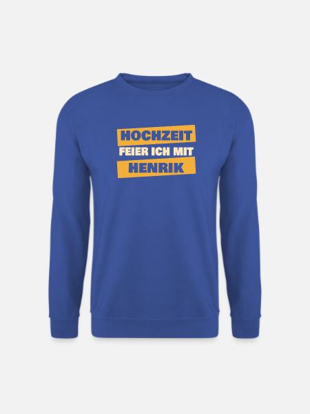 Geschenk für Henrik - Unisex Pullover - Royalblau