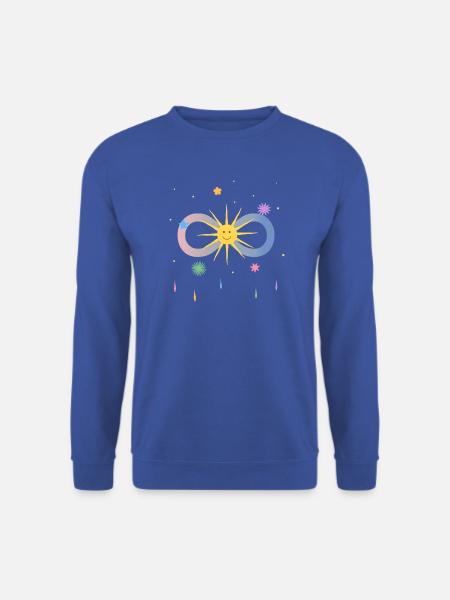 Pure Lebensfreude - Unisex Pullover - Royalblau
