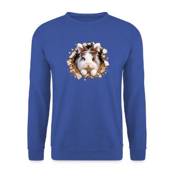 Forest -  Löwenkopfkaninchen - Unisex Pullover - Royalblau - Vorne - Alina (178cm) & Michal (187cm)