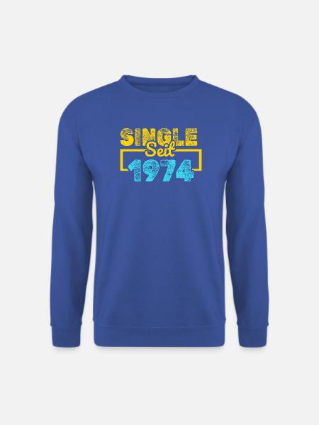 Single 1974 - Unisex Pullover - Royalblau