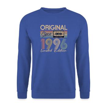 30. Geburtstag, 30 Jahre - Unisex Pullover - Royalblau - Vorne - Alina (178cm) & Michal (187cm)