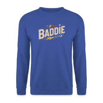 Baddie Aesthetic Böses Mädchen Bad Girl Baddie - Unisex Pullover - Royalblau - Vorne - Alina (178cm) & Michal (187cm)