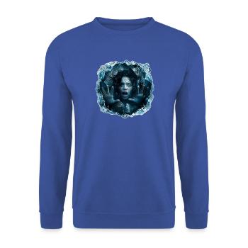 Gefangen unter dem Eis - Unisex Pullover - Royalblau - Vorne - Alina (178cm) & Michal (187cm)