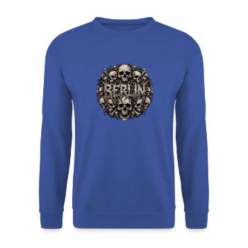 Berlin Death Metal - Unisex Pullover - Royalblau - Vorne - Alina (178cm) & Michal (187cm)