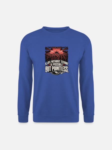 Techno Life - Unisex Pullover - Royalblau