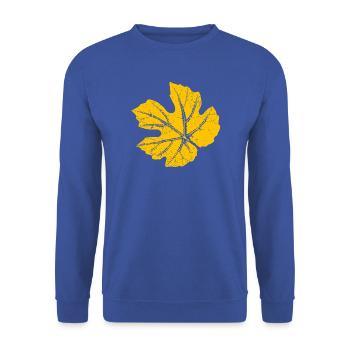 Weinblatt / Blatt Weinrebe - Botanisch - Unisex Pullover - Royalblau - Vorne - Alina (178cm) & Michal (187cm)