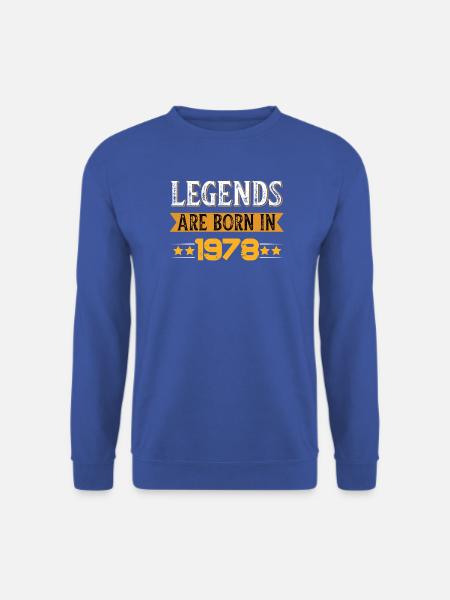 Birthday born in 1978 - Unisex Pullover - Royalblau