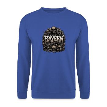 Bayern Death Metal - Unisex Pullover - Royalblau - Vorne - Alina (178cm) & Michal (187cm)