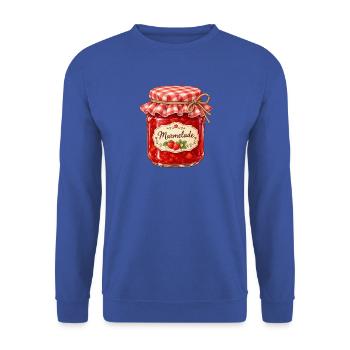 marmelade - Unisex Pullover - Royalblau - Vorne - Alina (178cm) & Michal (187cm)
