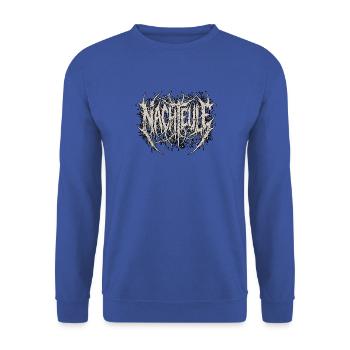 Heavy Metal Nachteule - Unisex Pullover - Royalblau - Vorne - Alina (178cm) & Michal (187cm)
