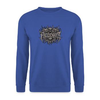 Heavy Metal Freidenker - Unisex Pullover - Royalblau - Vorne - Alina (178cm) & Michal (187cm)