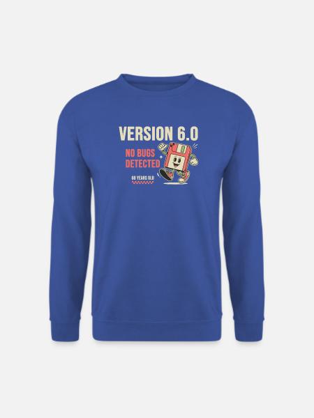 60th Birthday Programmer Version 6.0 - Unisex Pullover - Royalblau