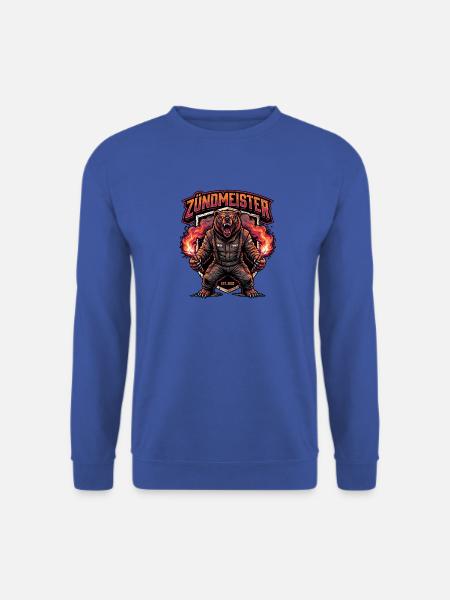 Pyro Bär Stadion - Unisex Pullover - Royalblau