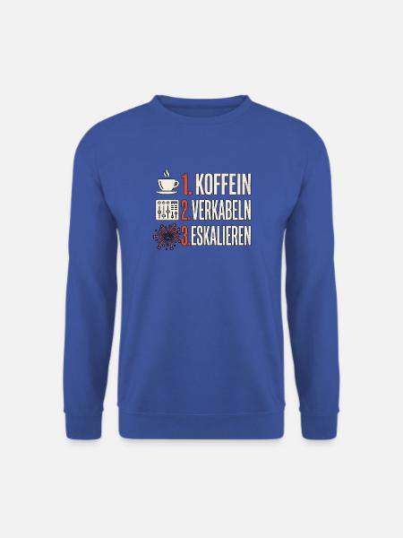 Pyro Kaffee Feuerwerk - Unisex Pullover - Royalblau