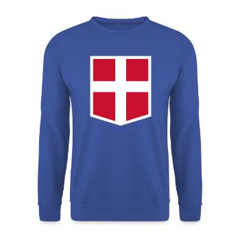 Dänemark - Unisex Pullover - Royalblau - Vorne - Alina (178cm) & Michal (187cm)