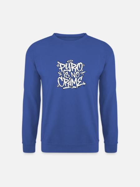 Pyro For Ever Graffiti - Unisex Pullover - Royalblau