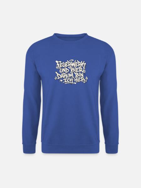 Feuerwerk Bier Graffiti - Unisex Pullover - Royalblau