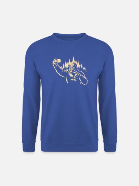 Sasquatch-Selfie in Pines - Unisex Pullover - Royalblau