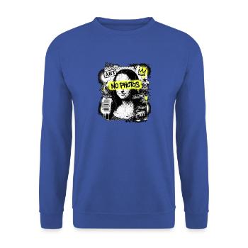 Die Mona Lisa Fatcap Marker - Unisex Pullover - Royalblau - Vorne - Alina (178cm) & Michal (187cm)