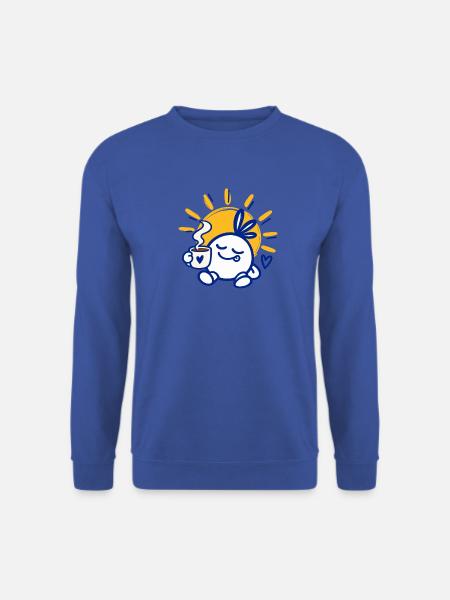 Sonniger Morgen – Kaffee Genuss Charakter - Unisex Pullover - Royalblau